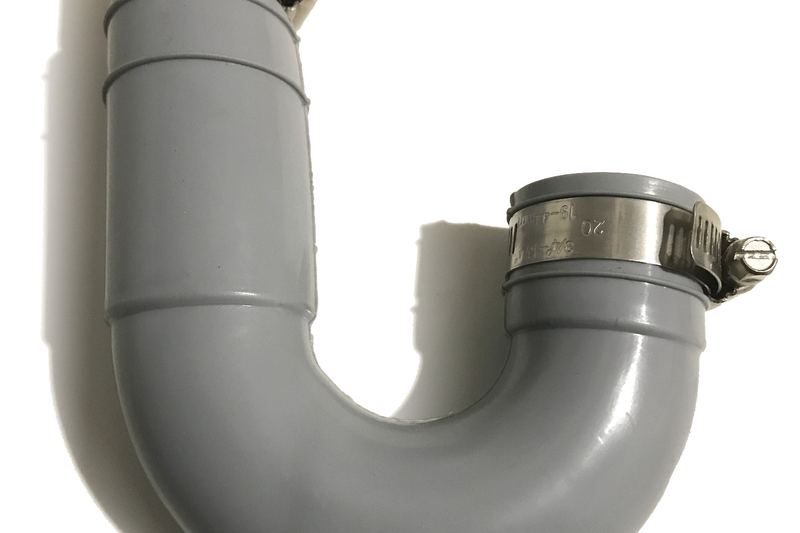 Fernco PVC Drain Trap J-Bend-white copy